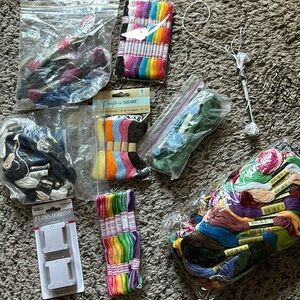 Embroidery Floss and Floss Bobbins